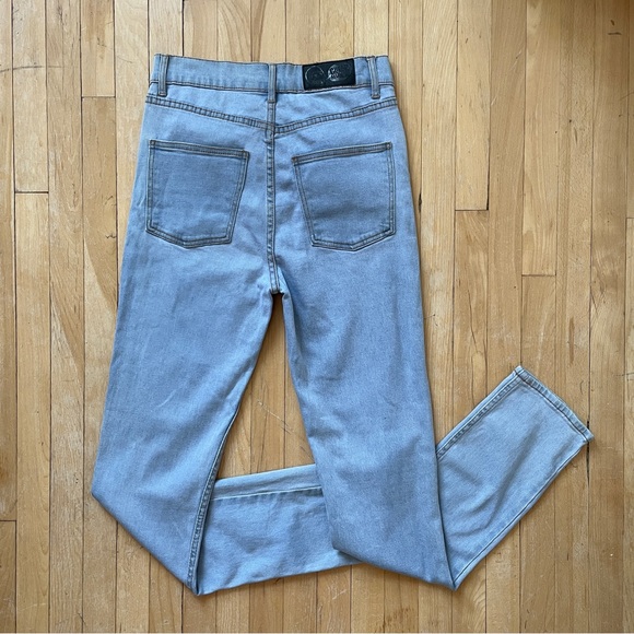 NWOT Cheap Monday Light Wash Purple Ice Second Skin High Waist Skinny Jeans 28 - Picture 5 of 10